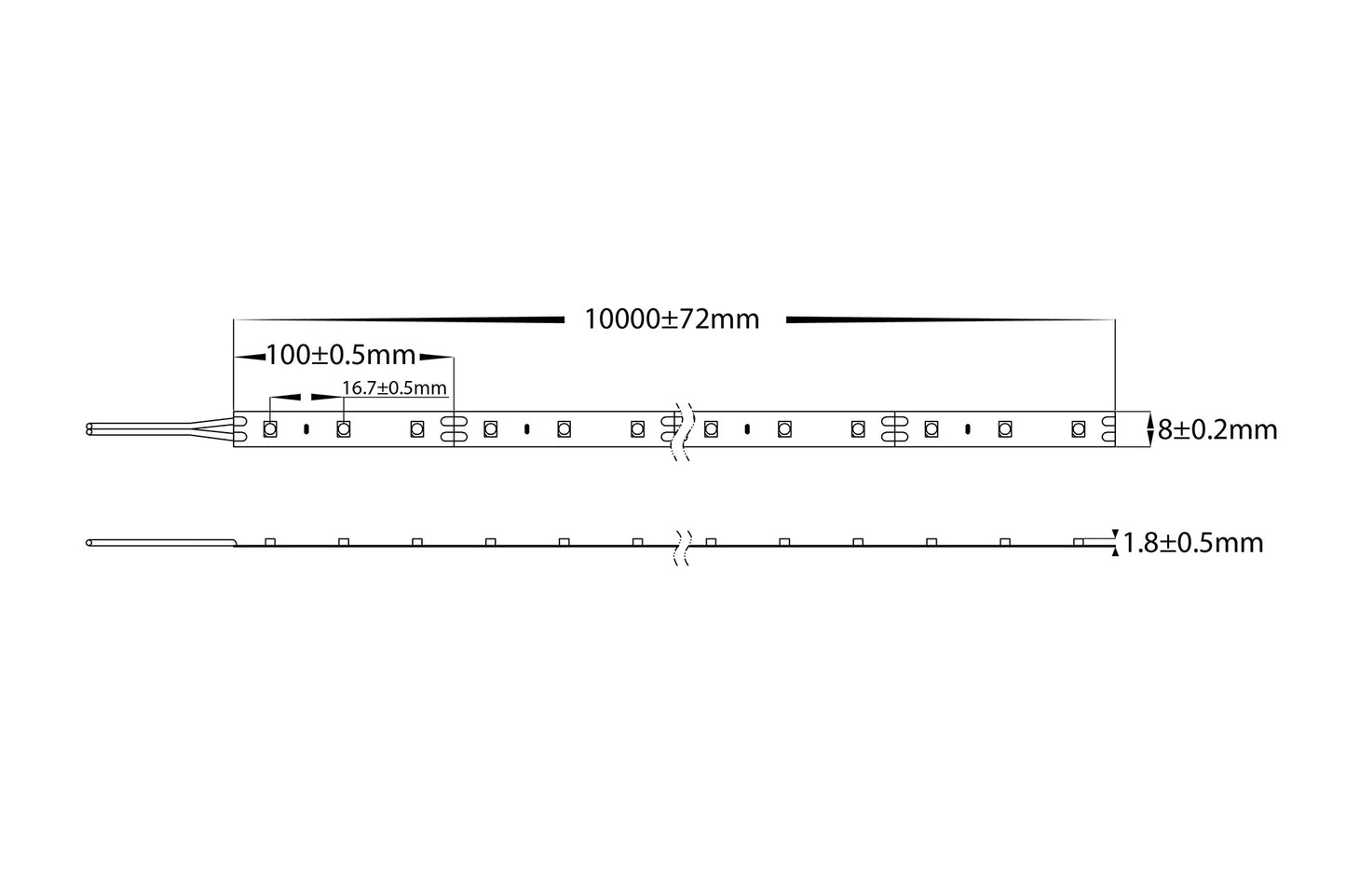 VPR9734IP54-60-10M - VIPER 4.8w 10m LED Strip kit 5500k