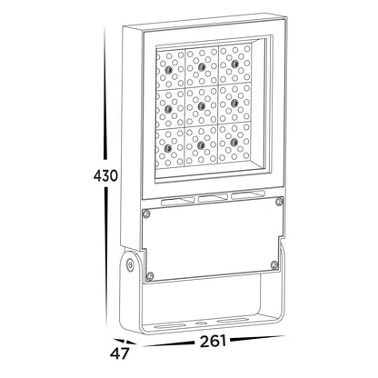 HCP-2821503 / HCP-2821504 / HCP-2821505 - Black 150w LED Floodlight