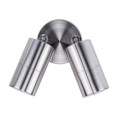 HV1386 - Tivah Series 1 Titanium Aluminium Double Adjustable Wall Pillar Lights