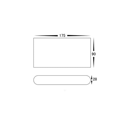 HV3644T-BLK - LISSE Black Up & Down LED Wall Light